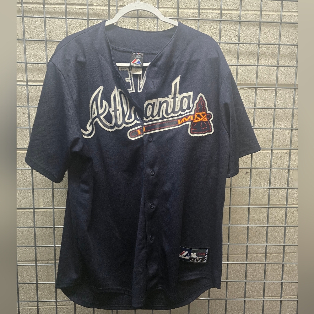 Atlanta Braves Navy Blue Jersey